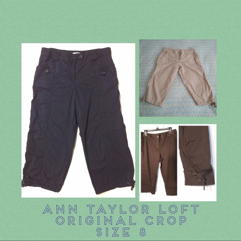 Ann Taylor LOFT Original Crop Lightweight Capris 8